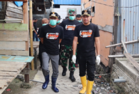 Pj. Bupati Bone Didampingi Camat dan Dandim Pantau kondisi lingkungan Kampung Bajo