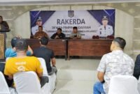 Suasana rapat Kerja Apdesi Sulsel di Kabupaten Bone