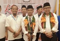 Pasangan Bakal Calon Bupati dan Wakil Bupati Bone Andi Asman Sulaiman dan Andi Akmal Pasluddin saat mendaftar di KPU Bone, Rabu, 28 Agustus 2024