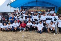 Paslon BerAmAl foto bersama dengan Pantia Pelaksana Pesta Panen Toro. (Minggu 1/9/2024)