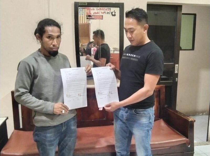 Pelaku dan Korban sepakat berdamai di Polres Bone, Senin (9/9/2024)