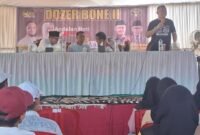 Paslon Beramal saat kampanye di Bone barat