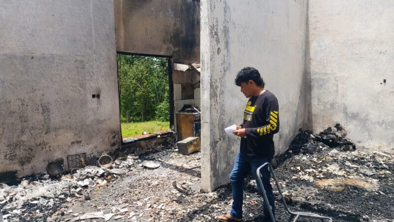 Situasi rumah korban pasca kebakaran