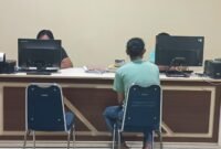 Korban saat melapor di SPKT Polres Bone, Rabu Malam (4/9/2024)