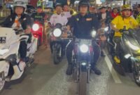 Andi Rio didampingi Wakilnya dan Ratusan pendukung saat beangkat ke Lokasi Debat menggunakan Sepeda Motor.