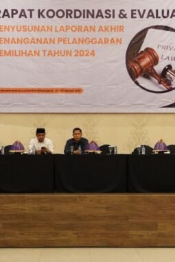 Bawaslu Gelar Rakor Evaluasi Penanganan Pelanggaran Pemilihan Tahun 2024