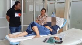 Korban saat dibawa ke RSUD Tenriawaru Bone