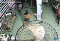 Tangkapan layar Rekaman kamera CCTV.