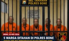 Penganiayaan Warga di Desa Paccing Berujung Penahanan, Lima Warga Bone Mendekam di Rutan Polres