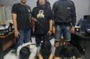 Tiga terduga pelaku penyerangan saat diamankan Tim Resmob Polres Bone.