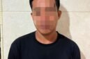 Terduga pelaku saat diamanakan polisi.