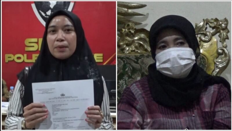 Korban (kiri), Saksi (kanan).
