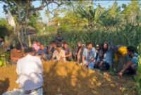 Suasana pemakaman almarhum Irfan, Jumat, 24 Juli 2026
