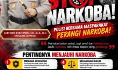 Polres Soppeng Ajak Masyarakat Perangi Narkoba, Kapolres: Selamatkan Generasi Bangsa